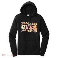 Back To School Progress Over Perfection Motivational Gifts Women's Hoodie thumb 0