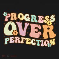 Back To School Progress Over Perfection Motivational Gifts Women's Hoodie thumb 2