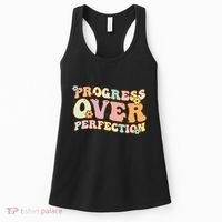 Back To School Progress Over Perfection Motivational Gifts Women's Tank Top thumb 0