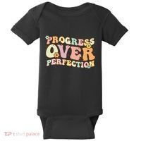 Back To School Progress Over Perfection Motivational Gifts Baby Bodysuit thumb 0