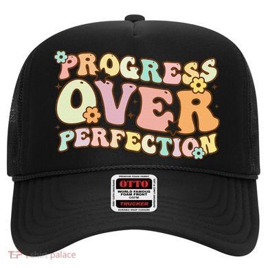 Back To School Progress Over Perfection Motivational Gifts Hat