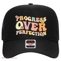 Back To School Progress Over Perfection Motivational Gifts Hat thumb 0