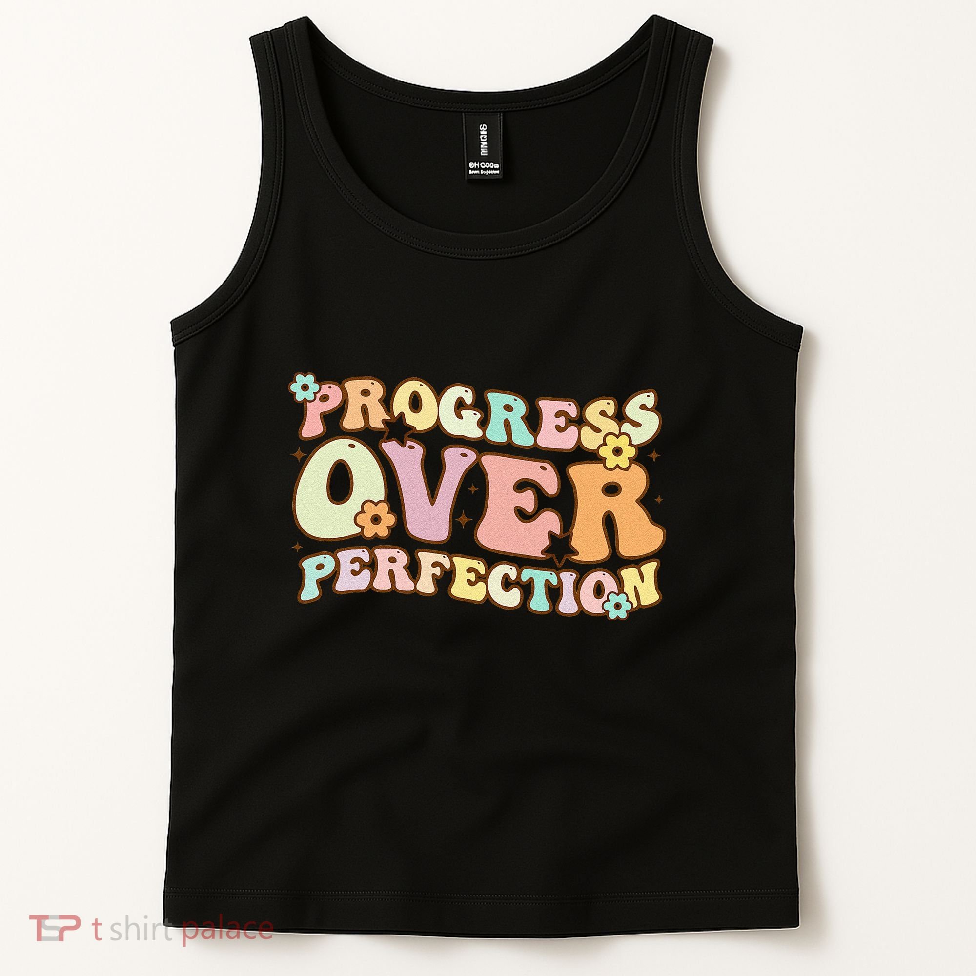 Back To School Progress Over Perfection Motivational Gifts Tank Top