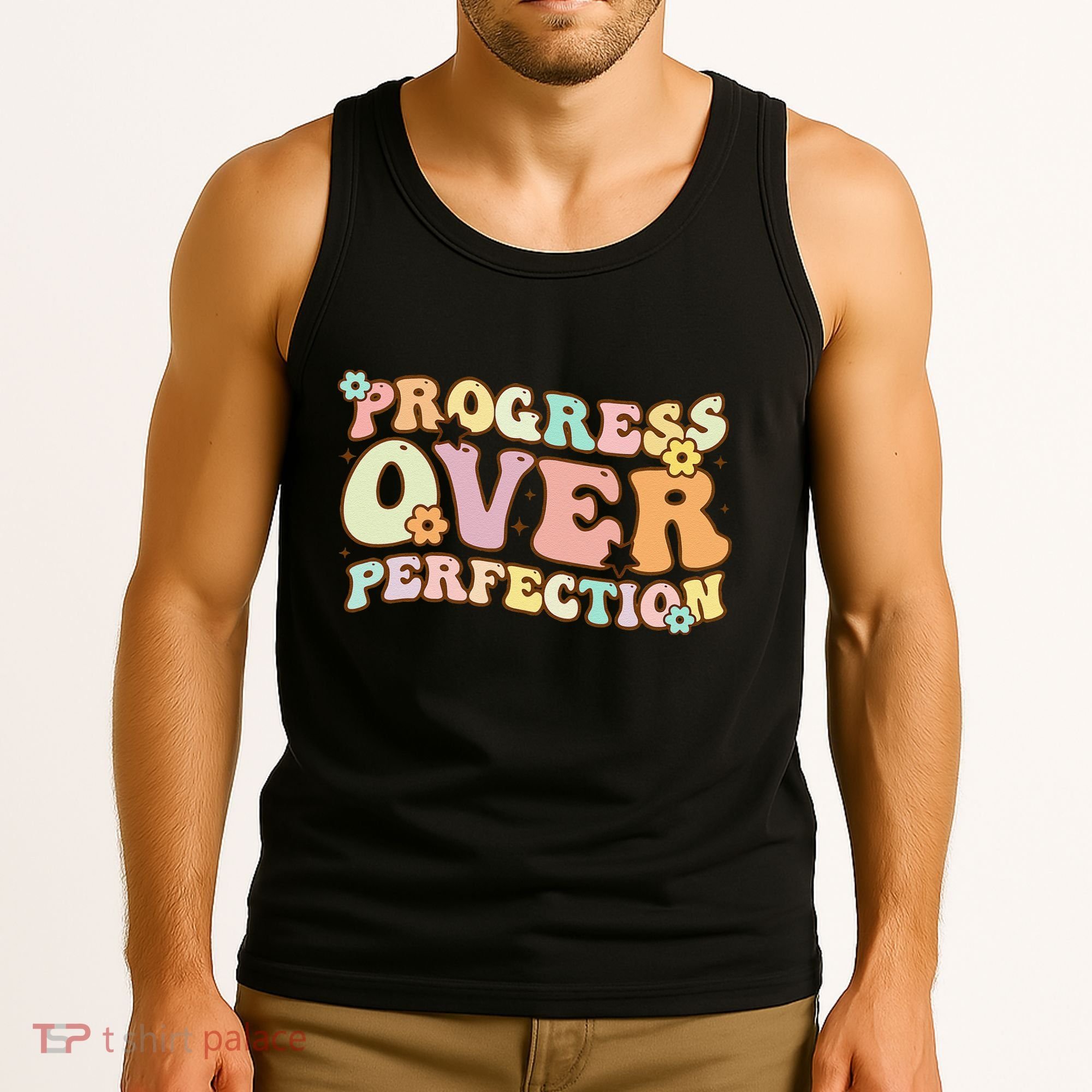 Back To School Progress Over Perfection Motivational Gifts Tank Top