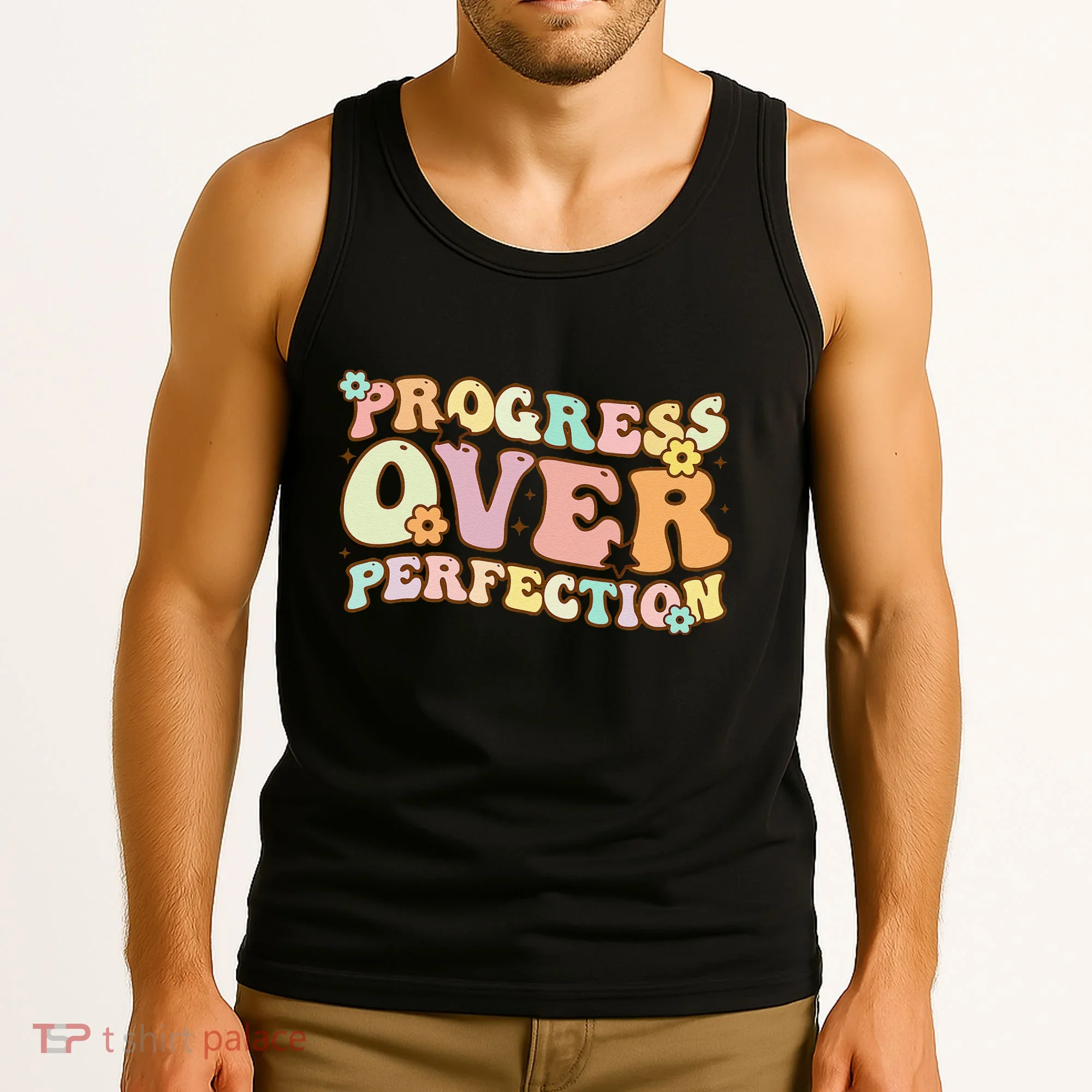 Back To School Progress Over Perfection Motivational Gifts Tank Top
