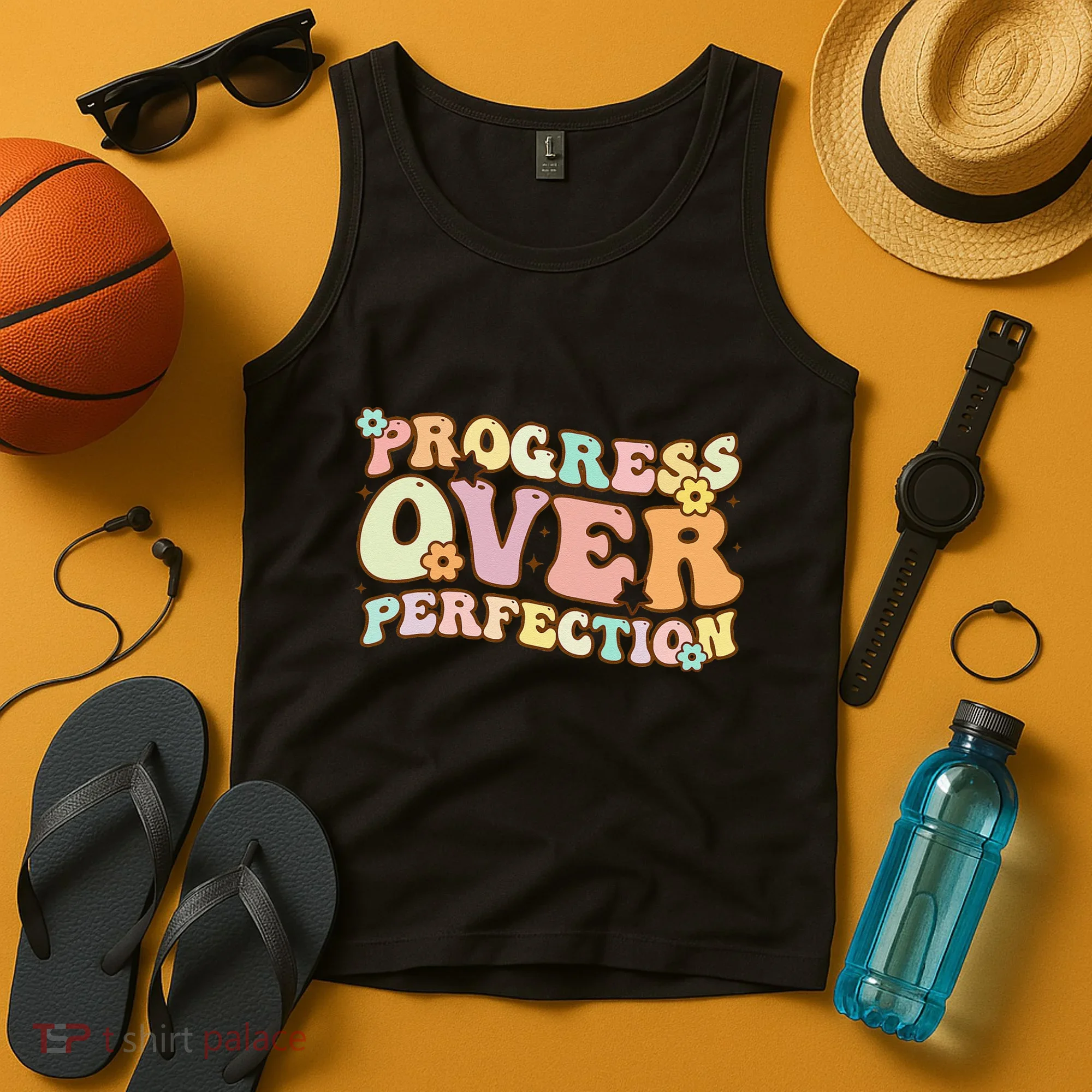 Back To School Progress Over Perfection Motivational Gifts Tank Top