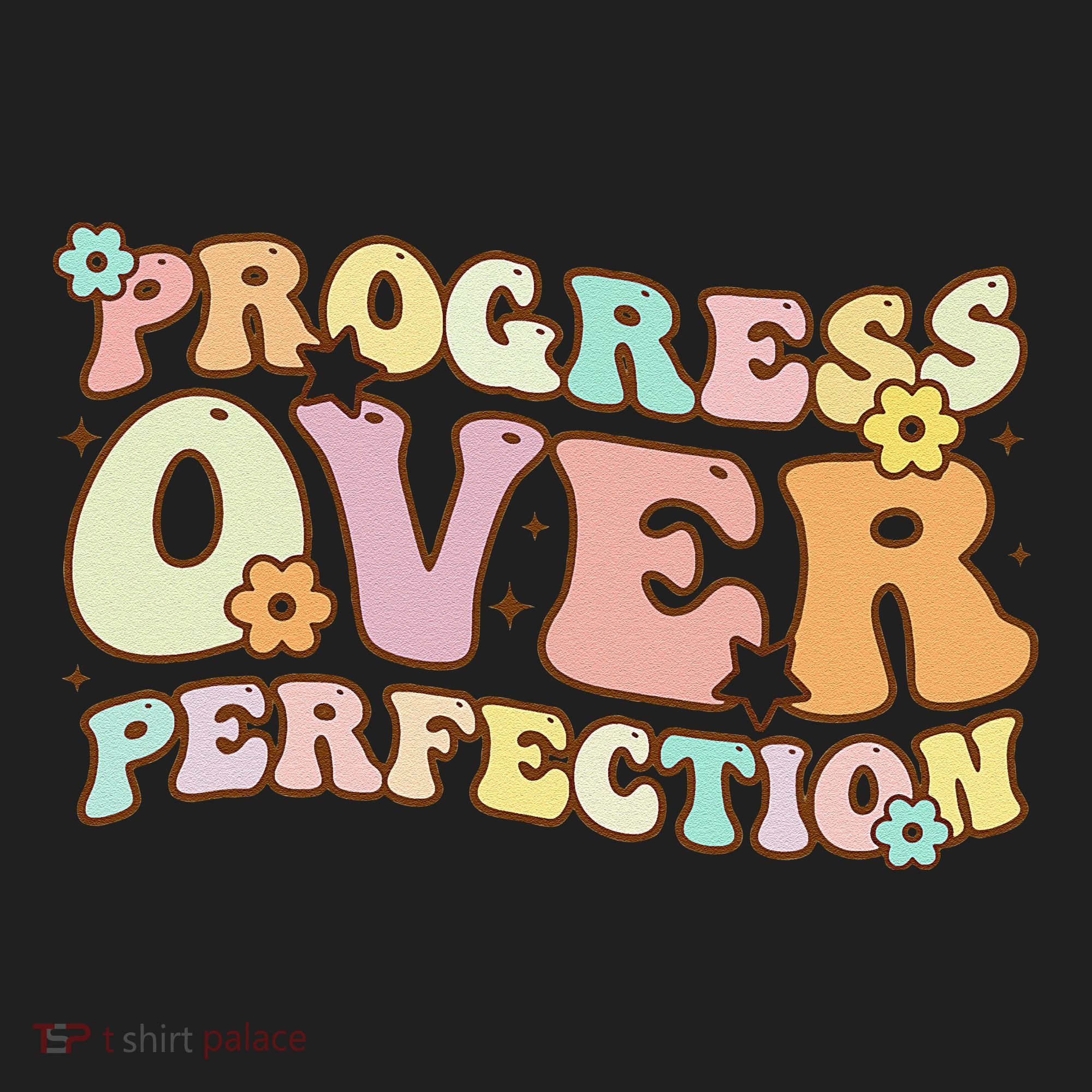 Back To School Progress Over Perfection Motivational Gifts Golf Towel