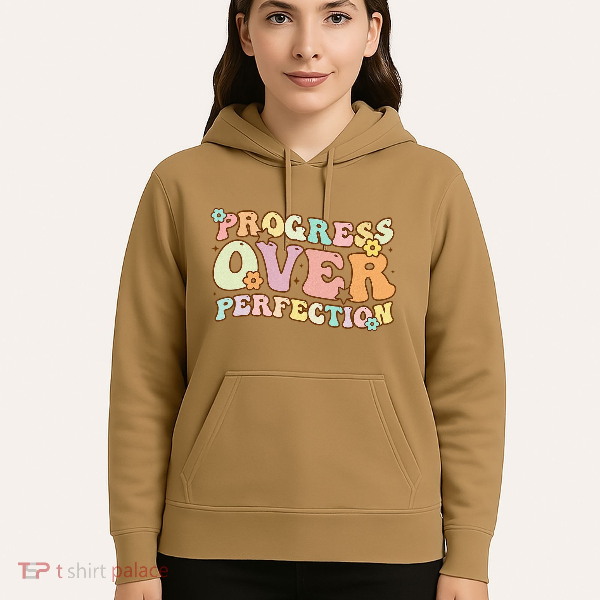 Back To School Progress Over Perfection Motivational Gifts Hoodie