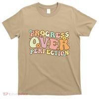 Back To School Progress Over Perfection Motivational Gifts T-Shirt thumb 0
