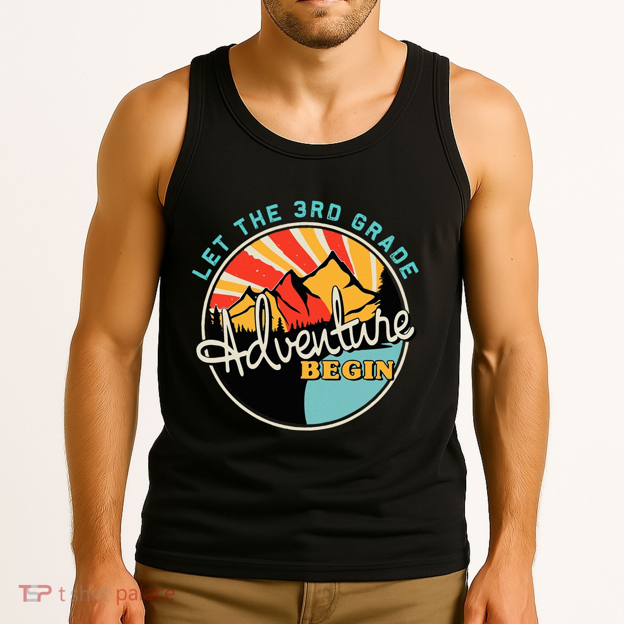 Back To School Let The 3rd Grade Adventure Begin Third Grade Tank Top