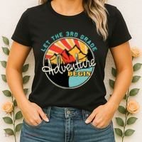 Back To School Let The 3rd Grade Adventure Begin Third Grade Women's T-Shirt thumb 2