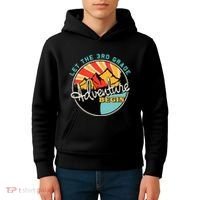 Back To School Let The 3rd Grade Adventure Begin Third Grade Kids Hoodie thumb 4