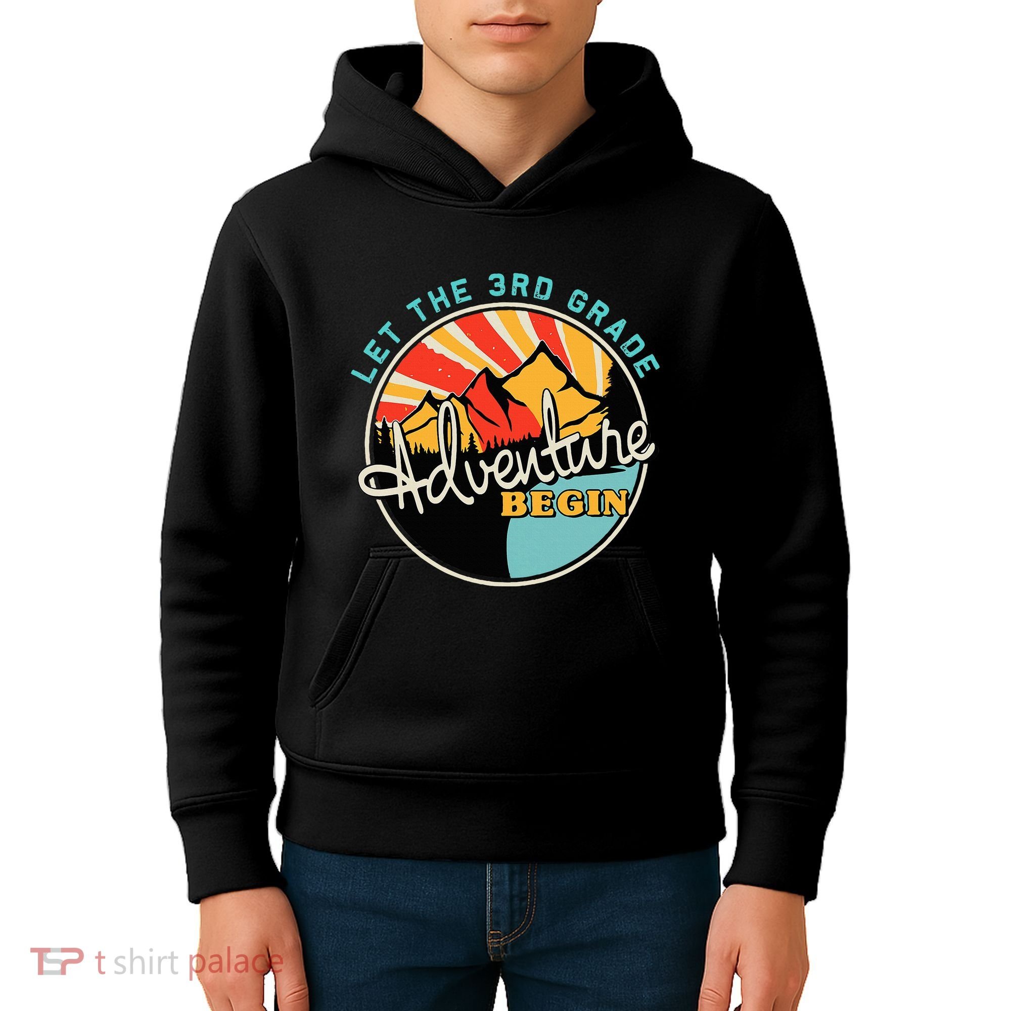 Back To School Let The 3rd Grade Adventure Begin Third Grade Kids Hoodie