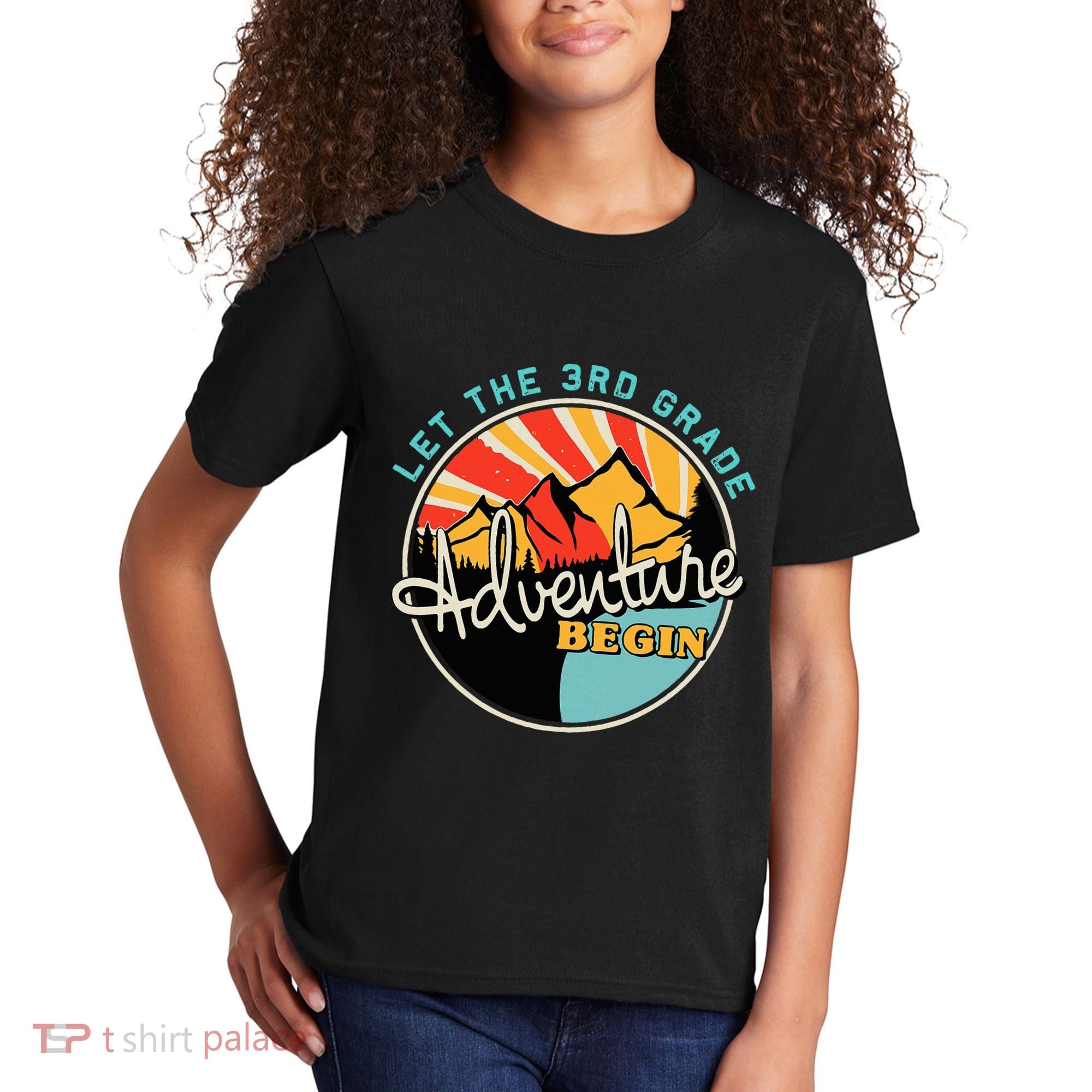 Back To School Let The 3rd Grade Adventure Begin Third Grade Kids T-Shirt