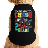 Back To School Monster Truck Ready To Crush 2nd Grade Autism Doggie Tank thumb 0
