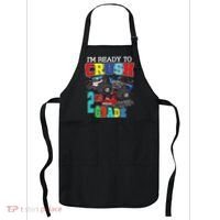 Back To School Monster Truck Ready To Crush 2nd Grade Autism Apron thumb 0