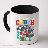 Back To School Monster Truck Ready To Crush 2nd Grade Autism Coffee Mug thumb 0