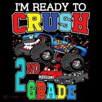 Back To School Monster Truck Ready To Crush 2nd Grade Autism Coffee Mug thumb 5