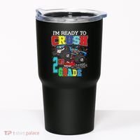 Back To School Monster Truck Ready To Crush 2nd Grade Autism Tumbler thumb 0