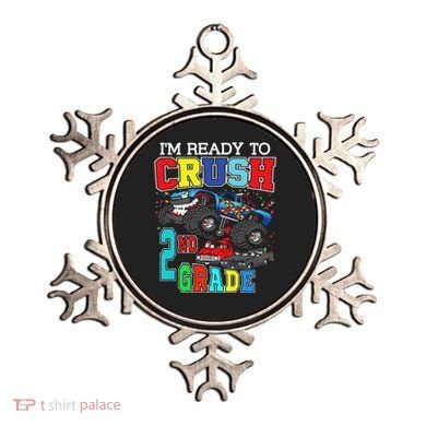 Back To School Monster Truck Ready To Crush 2nd Grade Autism Ornament