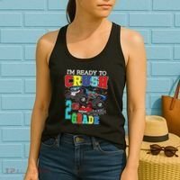 Back To School Monster Truck Ready To Crush 2nd Grade Autism Women's Tank Top thumb 2