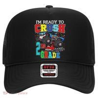 Back To School Monster Truck Ready To Crush 2nd Grade Autism Hat thumb 0