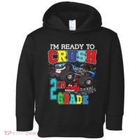 Back To School Monster Truck Ready To Crush 2nd Grade Autism Toddler Hoodie thumb 0