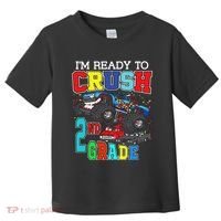 Back To School Monster Truck Ready To Crush 2nd Grade Autism Toddler T-Shirt thumb 0