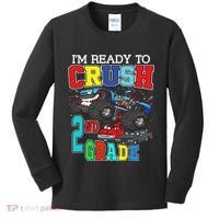 Back To School Monster Truck Ready To Crush 2nd Grade Autism Kids Long Sleeve Shirt thumb 0