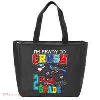 Back To School Monster Truck Ready To Crush 2nd Grade Autism Tote Bag thumb 0