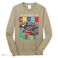 Back To School Monster Truck Ready To Crush 2nd Grade Autism Long Sleeve Shirt thumb 0