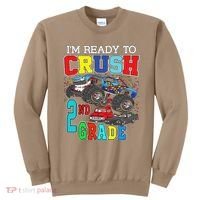 Back To School Monster Truck Ready To Crush 2nd Grade Autism Sweatshirt thumb 0