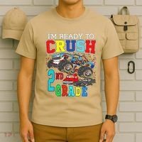 Back To School Monster Truck Ready To Crush 2nd Grade Autism T-Shirt thumb 6