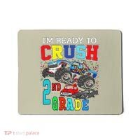 Back To School Monster Truck Ready To Crush 2nd Grade Autism Mousepad thumb 0