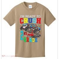 Back To School Monster Truck Ready To Crush 2nd Grade Autism Kids T-Shirt thumb 0