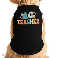 Back To School Agriculture Teachers Squad Ag Teacher Doggie Tank thumb 0
