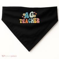 Back To School Agriculture Teachers Squad Ag Teacher USA-Made Doggie Bandana thumb 0