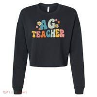 Back To School Agriculture Teachers Squad Ag Teacher Cropped Pullover Crew thumb 0