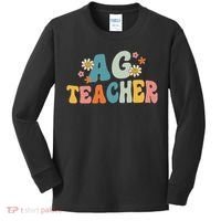 Back To School Agriculture Teachers Squad Ag Teacher Kids Long Sleeve Shirt thumb 0