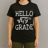 Back To School 7th Grade Square Root Of 49 Math Kids Teacher T-Shirt thumb 4