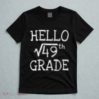 Back To School 7th Grade Square Root Of 49 Math Kids Teacher T-Shirt thumb 5