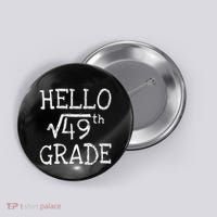 Back To School 7th Grade Square Root Of 49 Math Kids Teacher Button thumb 0