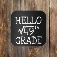 Back To School 7th Grade Square Root Of 49 Math Kids Teacher Coaster thumb 0