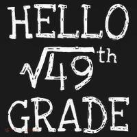 Back To School 7th Grade Square Root Of 49 Math Kids Teacher Women's Hoodie thumb 2