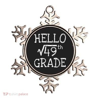 Back To School 7th Grade Square Root Of 49 Math Kids Teacher Ornament