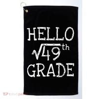 Back To School 7th Grade Square Root Of 49 Math Kids Teacher Golf Towel thumb 0