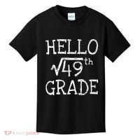 Back To School 7th Grade Square Root Of 49 Math Kids Teacher Kids T-Shirt thumb 0