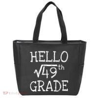 Back To School 7th Grade Square Root Of 49 Math Kids Teacher Tote Bag thumb 0