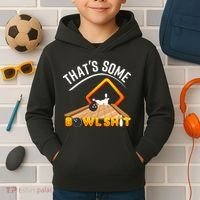 Bowling That Some Bowlshit Kids Hoodie thumb 2