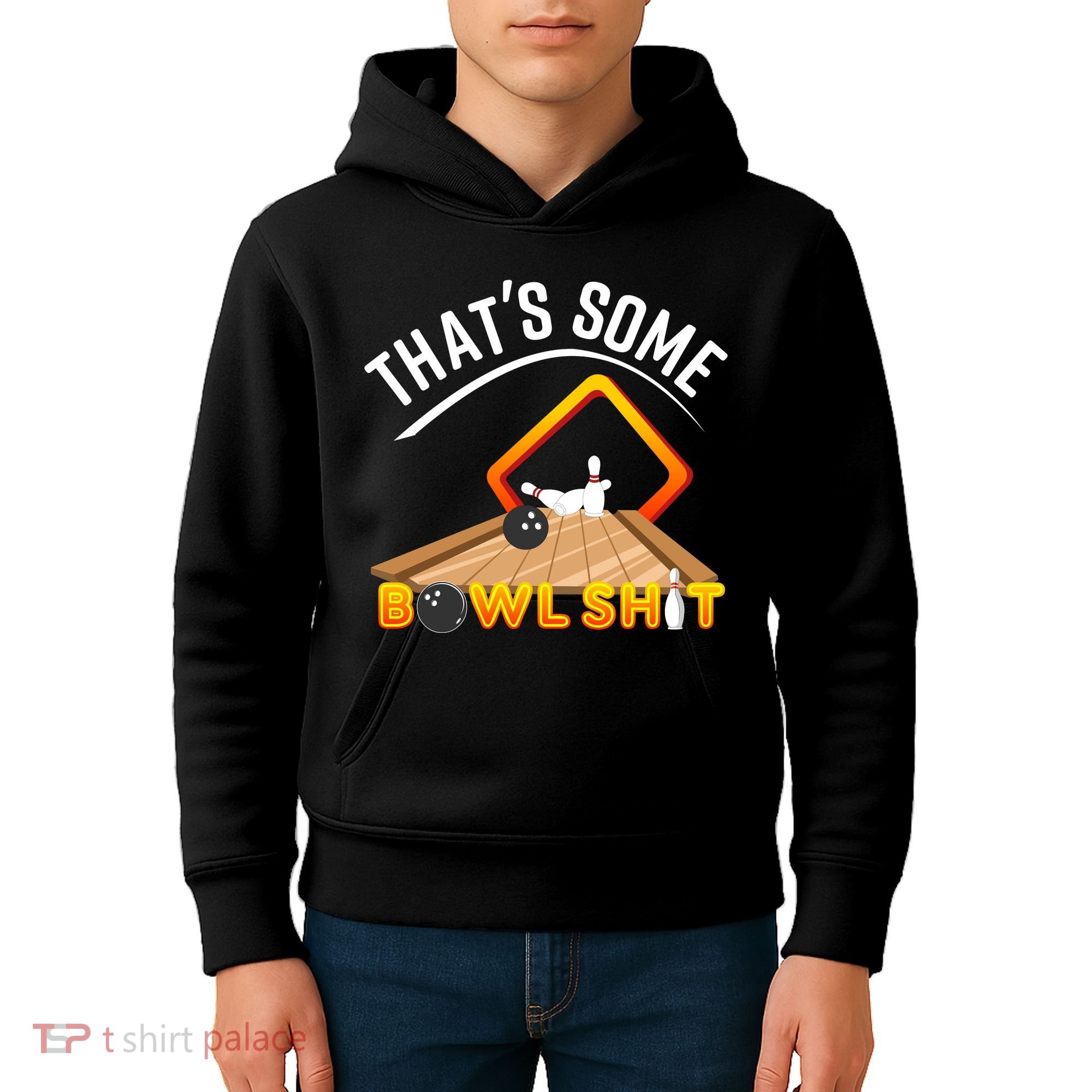 Bowling That Some Bowlshit Kids Hoodie